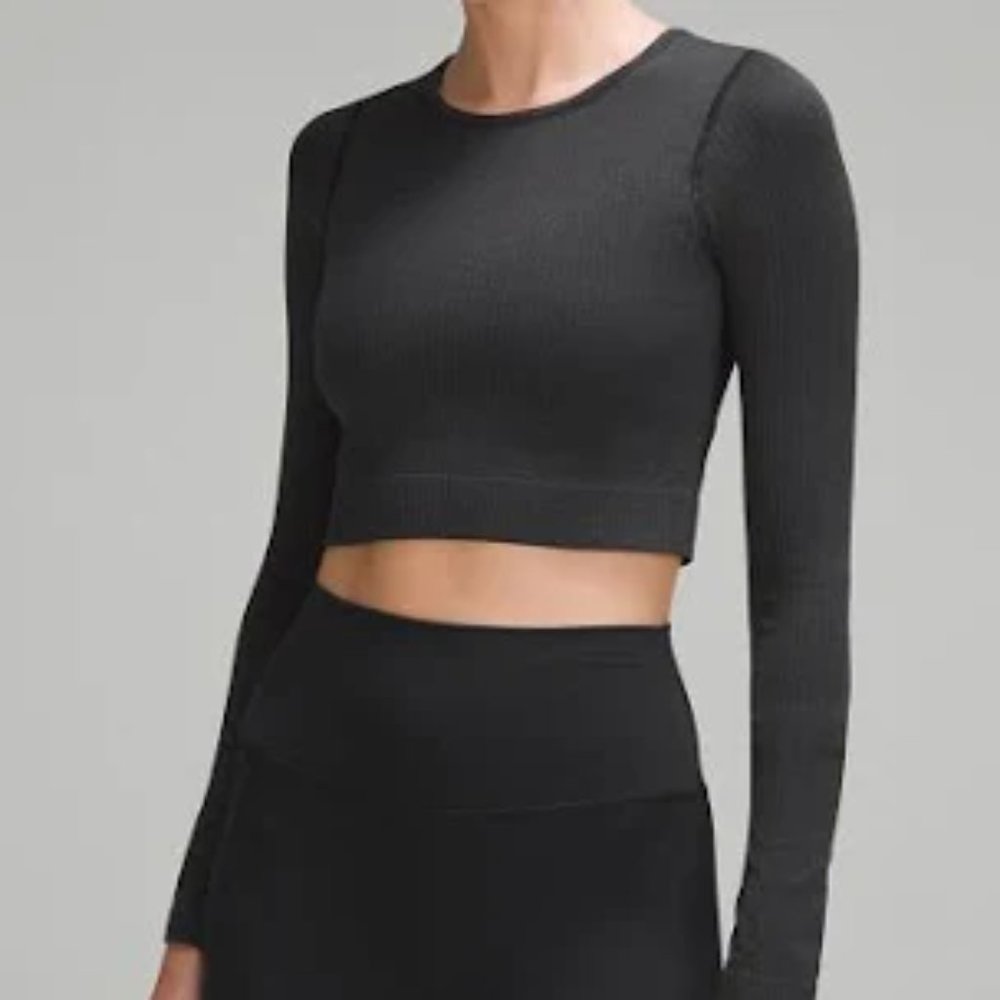 Lululemon Ebb to Street Long Sleeve in Black